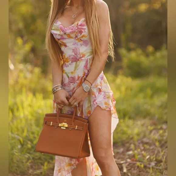 Floral High-Low Dress - Picture 6 of 8
